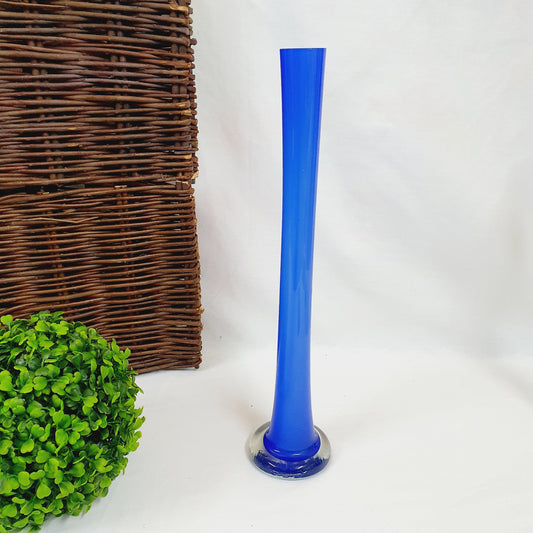 Magnifique vase / Soliflore vintage bleu