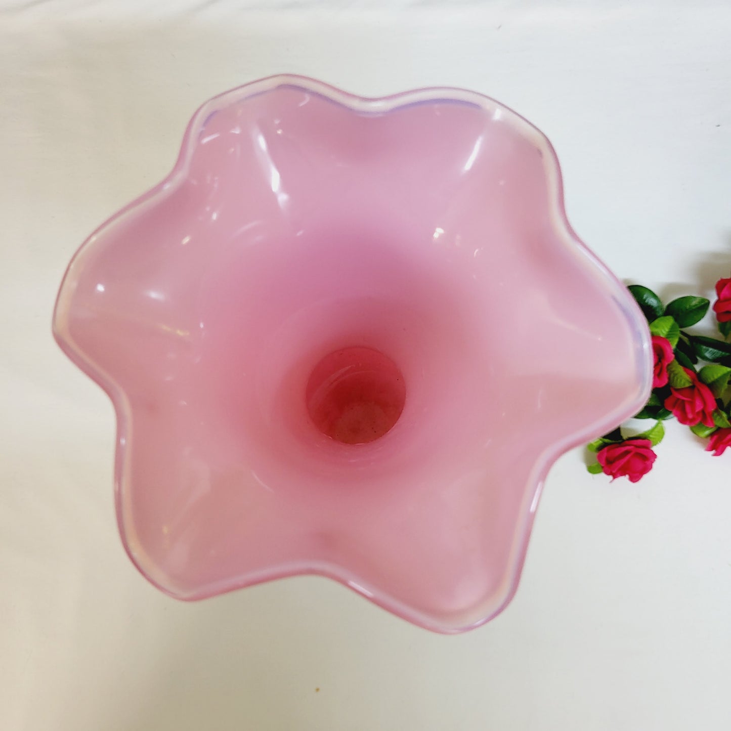Grand Vase Opaline Rose