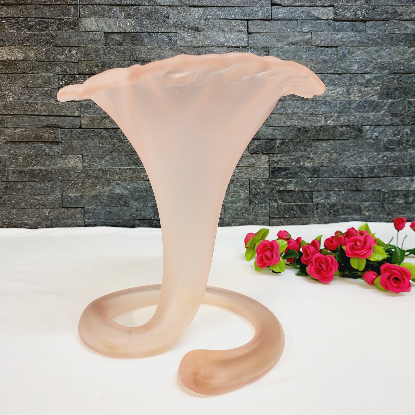 Vase Tulipe rose